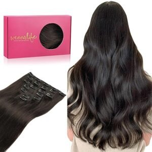 wennalife clip in hair extensions real human hair
